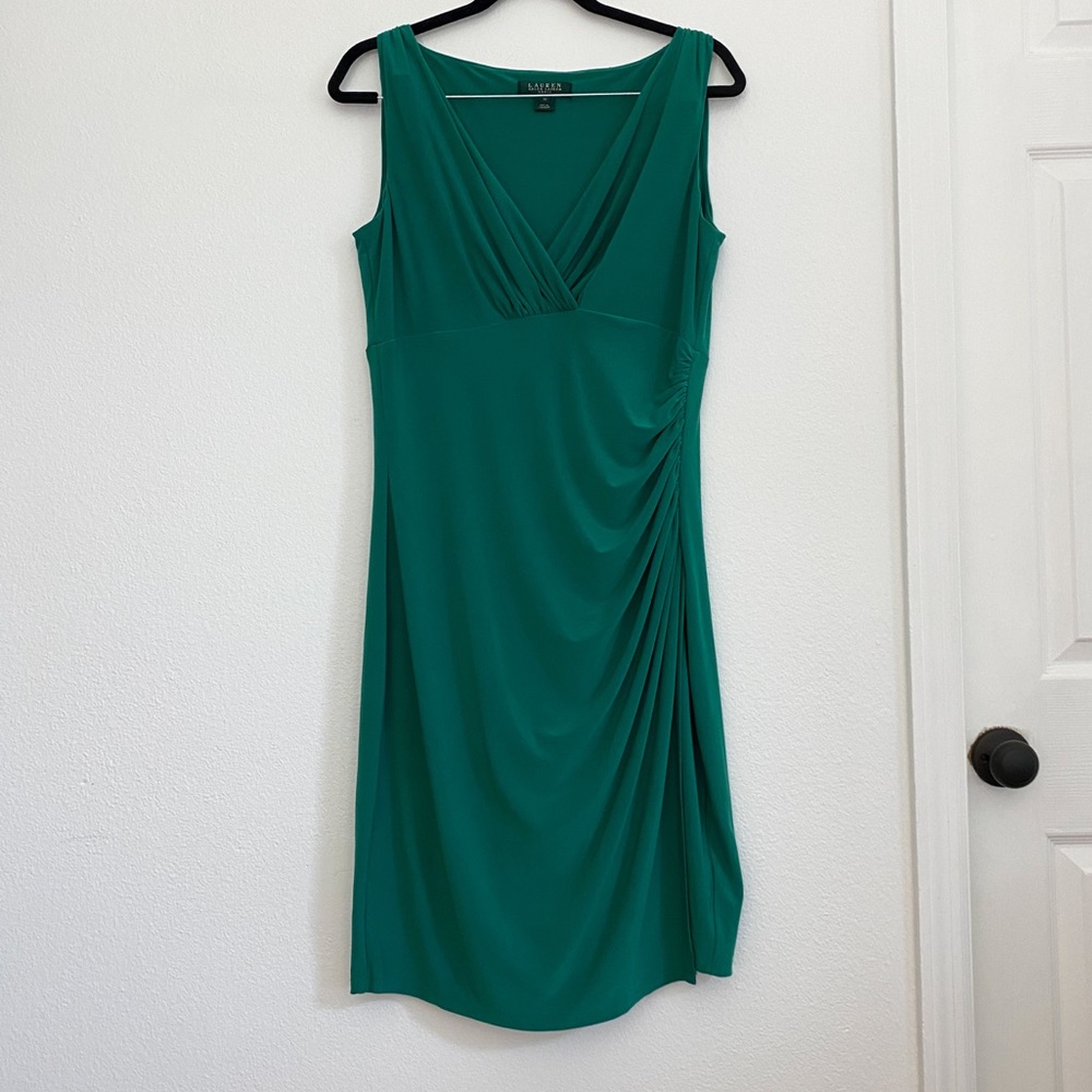 Emerald green midi dress Lauren Ralph Lauren